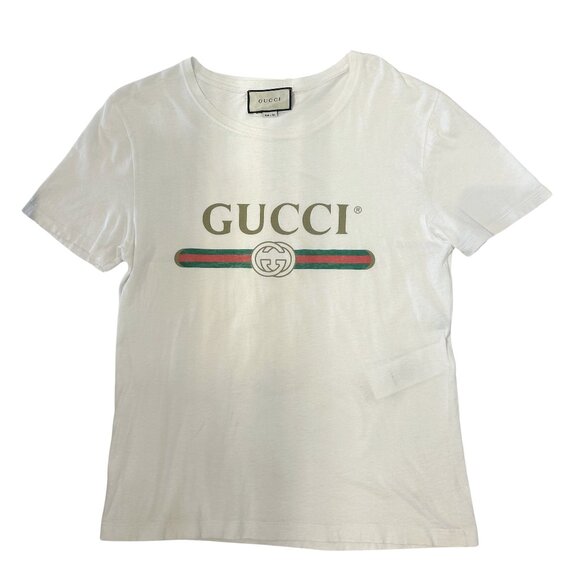 Gucci Unisex Washed T-shirt with UFO/Gucci Logo - Picture 1 of 1